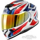 Shoei Neotec 3 Anthem TC-10 Klapphelm blau weiß rot XS