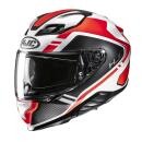 HJC F71 Tozz MC6HSF Integralhelm schwarz weiß orange M