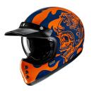 HJC V60 Flame MC27 Retro Integralhelm