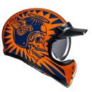 HJC V60 Flame MC27 Retro Integralhelm