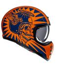 HJC V60 Flame MC27 Retro Integralhelm