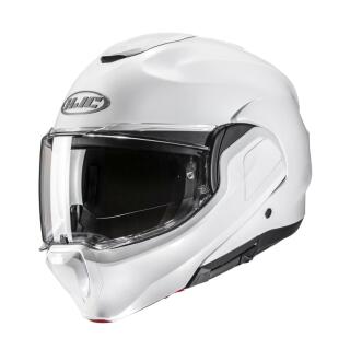 HJC F100 white flip-up helmet