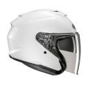 HJC i31 Solid white jet helmet