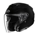 HJC i31 Solid metallic black jet helmet