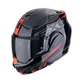 Scorpion Exo-Tech Evo Traveller Klapphelm schwarz rot L