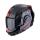 Scorpion Exo-Tech Evo Traveller Klapphelm schwarz rot L