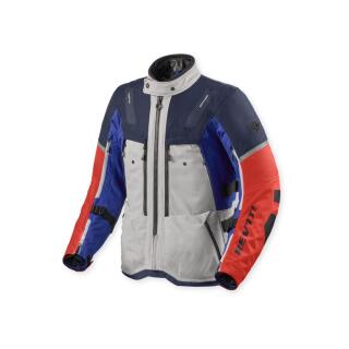 Revit Sand 5 H2O Motorradjacke Herren rot blau