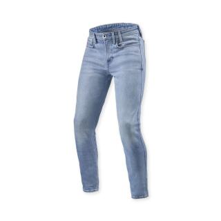 Revit Piston 3 Skinny Motorradjeans hellblau 34 / 30