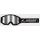 LS2 Charger Pro MX Brille schwarz mit verspiegeltem Visier