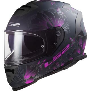 LS2 FF800 Storm II Burst Integralhelm schwarz pink XS