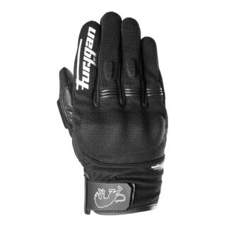 Furygan Jet D3O Evo Motorradhandschuhe schwarz weiß