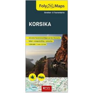 FolyMaps Korsika Karte foliert