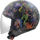 LS2 OF558 Sphere Lux II Bloom blue pink jet helmet