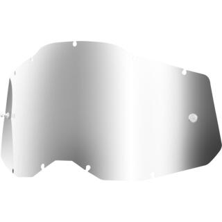 100% Accuri 2 / Strata 2 / Racecraft 2 Ersatzglas silber