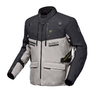Modeka Atlaz motorcycle jacket light grey black L