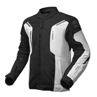 Modeka Khao Air II motorcycle jacket grey black