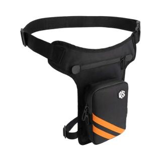 Rusty Stitches Gordon V2 Oberschenkeltasche schwarz orange