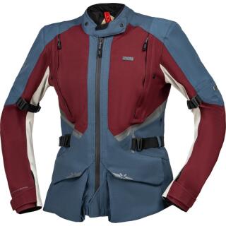 IXS Tourster-STX 1.0 veste moto femmes rouge bleu gris