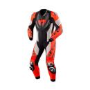 Revit Hyperspeed 3 Lederkombi 1tlg hellgrau rot