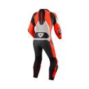 Revit Hyperspeed 3 Lederkombi 1tlg hellgrau rot