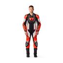 Revit Hyperspeed 3 Lederkombi 1tlg hellgrau rot