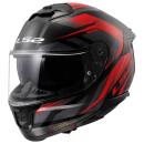 LS2 FF808 Stream II Fury Integralhelm schwarz rot