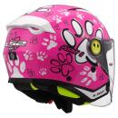 LS2 OF602 Funny II Paws Pink casque jet enfant