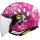 LS2 OF602 Funny II Paws Pink casque jet enfant