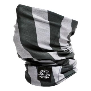 John Doe Tube Stripes Black Grey Multifunktionstuch