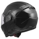 LS2 Advant X Solid gloss black flip-back helmet