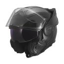LS2 Advant X Solid gloss black flip-back helmet