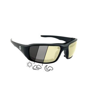 PiWear New York 24 DYT Lunettes Moto Extra Wide – Photochromiques Jaunes