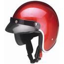 Redbike RB-765 metal flake jet helmet candy red