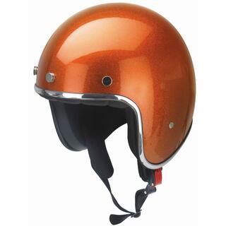 Redbike RB-765 metal flake jet helmet orange